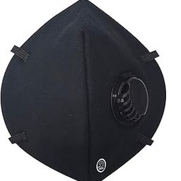 byPureNaturals 5 Layered N95 Face Mask Reusable, Washable Over the Head Black Anti Pollution Face Mask With Respirator Vent.-picture-13