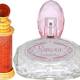Ajmal Classic Oud Concentrated Perfume Oil Woody Oudh Alcohol-free Attar 10ml for Unisex and Maryaj Ramona Eau De Perfume Citrus Floral Perfume 100ml for Women-image-40