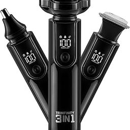 urbangabru Trimfinity 3-in-1 Face Trimmer: Shaver, T-Blade Beard Trimmer & Nose/Ear Hair Remover, 8800 RPM Motor, Ceramic Blades, Waterproof, Rapid Type C Charging, 60 Min Battery, Grooming Kit-image-48