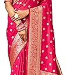 Women's Banarasi Saree Pure Kanjivaram Style Silk Saree With Blouse Piece for Wedding (Pari 121)-image-94