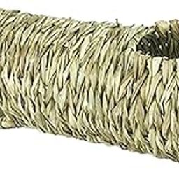 CALANDIS® Hamster Grass Tunnel Hut Straw Tunnel for Chinchillas Parrot Ferret Hedgehog 50x16cm | Exercise & Toys | Small Animal Supplies-picture-9