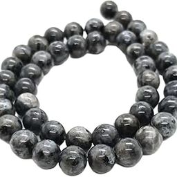 Blue bijoux Natural Stone Larvakite Beads 8MM Polished Smooth AA Grade Round Gemstone Beads for Jewelry Making-image-86