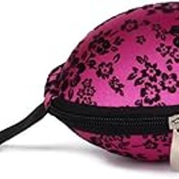 ATORSE Portable Silicone Invisible Bra Underwear Lingerie Case Bag Flower Print-picture-5
