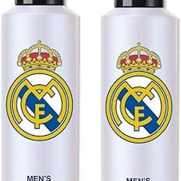 Real Madrid Set of 2 Pcs Original White Deodorant Spray For Men, Without Gas, Activeness And Long Lasting, Imported Brand-400ML-image-23