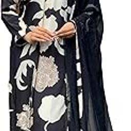 Women's Rayon Blend Straight Printed Kurta with Pant & Dupatta-picture-14