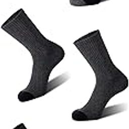 Long Plain Socks Combo Pack – Set of 3 Breathable Cotton Blend Socks for Men & Women – Durable, Comfortable, Soft Fit for All Day Use – Style 162 Combo-image-75