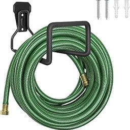 Metal Garden Hose Pipe Holder - Heavy Duty Hose Hanger Wall Mounted Water pipe Holder for Outside Yard, Sturdy Pipe holder Reel Hooks for Water pipe, garage equipment and industrial machinery.-image-66