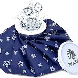 Boldfit Hot Water Bag Ice bag for Pain Relief 9inch Cold Ice Pack Bag for Pain Relief - Cold Water Bag for Pain Relief, Injuries, and Cold Therapy Comes with Leakfree Closure - Blue Snowflakes, 9 Inch-image-7