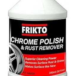 Frikto Chrome Polish & Rust Remover Liquid 350ml for cleaning Copper, Brass, Bronze, Gold, Nickel, Stainless Steel & for All Metals-image-9