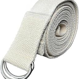 Vihan Marketing 100% Soft Cotton Yoga Strap and Stretching Belt | 10 feet Long | D-Ring Buckle Strap | For Stretching, Yoga, Pilates, Dance, Gymnastics and Flexibility-1