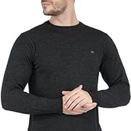 Mens Angoora Beige Solid Round Neck Pullover | 1220504RN-1-image-49