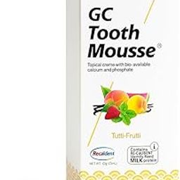 GC Tooth Mousse Tutti Frutti – Recaldent Remineralization Paste Gel for Kids & Adults | Toothpaste for Cavity Protection, Enamel Repair & Teeth Whitening | 40g-10