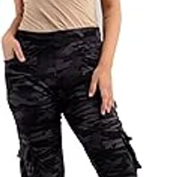 Dry-Fit Camouflage Army Print Men and Girls Military Six Pocket Track Pant Sports Gym Pant (Pack of 1)-image-95