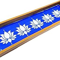 Lotus Border Rangoli Stencils Wooden(Design 2), Rangoli Sacha Wooden, 1 Piece (17x5 Inches)-19