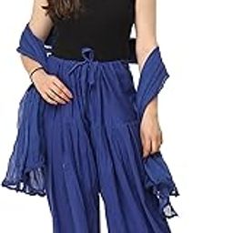 Woman's Plain Cotton Patiala Salwar with Dupatta ||Patiala with Dupatta || Cotton Patiala || Patiala Pant || Free Size-image-97
