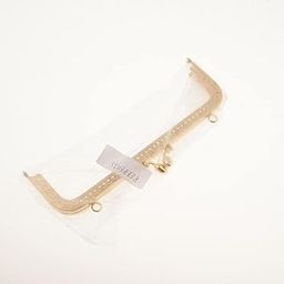 SECRET DESIRE Square Embossed Metal Purse Handbags Frame Kiss Clasp Sewing Lock 20.5Cm-1