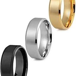 meenaz Rings for Men Boy Boyfriend gents friends Gold Black Ring for Boys Chain Spinner Rings Thumb band Stainless Steel finger Stylish Birthday Gift Anniversary Husband Valentine Gifts Fashion 134-picture-16