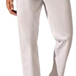 | Move | Men's White Cotton Stretch Chinos | Iconic 5-Pocket Regular Fit Pants | Smart Casual/Office WearTrousers for Men | Comfortable Denim Style Chino Pants-picture-36