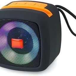 Wireless Bluetooth Speaker for Car |1800 Mah Dynamic Thunder Sound with Disco Light 10 W Bluetooth Home Speaker (Black)-image-30