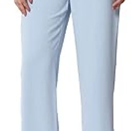 Women Solid Polyester Blend Light Blue Trouser (Light Blue,34)-image-37