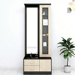 illfordd furniture Engineered Wood Dressing Table With Mirror And Storage/Dressing Table With Drawer,Brown-0