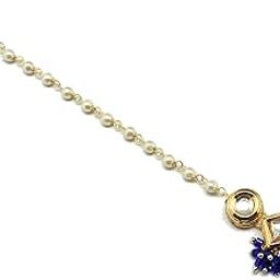 Gold Plated Small Size Maang Tikka for Women And Girls-picture-8