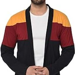 Men's Shrug/Cardigan�s Round Neck Long Sleeves Regular Slim Fit Cotton Wear � Multicolor-image-5