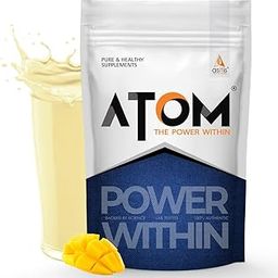 Asitis Nutrition ATOM Mass Gainer 1 Kg | Pack of 13 servings | 5:1 Carb-Protein Ratio | Powered with BCAA, L-Glutamine, Tribulus, Ashwagandha | Mango fusion flavor, powder, 1 count-16