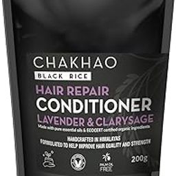 FOR8 Chakhao Black Rice Leave in Conditioner - Hair Repair | Made with Pure Essential Oils – Lavender & Clarysage| Vegan | Free from Preservatives, Silicones & Parabens – 200 gm-29
