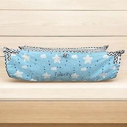 Fabrify Baby Hammock Ghodiyu/Khoyu Soft Cotton Cloth Swing Cradle Safety with Mosquito Net Cover with Zipper (Sky Blue)-picture-5