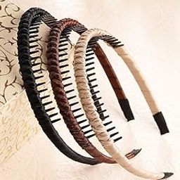 Plastic Formal Hairband For Girls And Women Set of 3 (Brown_VogueA_411)-image-58