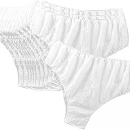 3xDisposable Briefs Non Woven Fabric Mid Waist Design for SPA Massage Pregnant White-image-30