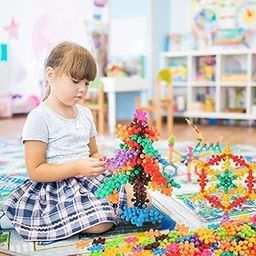 Mshine Star Links Interlocking Educational Construction Blocks for Kids – 200 Multicolor Building Toys for Boys & Girls, Early Learning STEM Toy Set, Creative Brain Development Activity (Pack of 1)-22