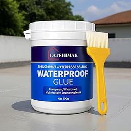 SHMIKARANI Pack Of 1,300gm Crack Seal Agent with Brush Transparent Waterproof Resin Epoxy for Roof Leakage Crack Seal Glue Roof Water Leakage Solution Water Proof Glue for Waterproofing-22