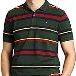 Louis Philippe Men's Striped Slim Fit T-Shirt-image-99