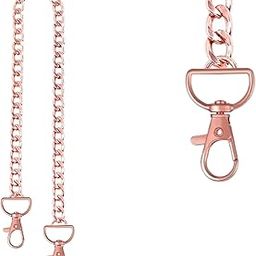 Purse Chain Strap Handbag Purse Accessories Metal Bag Long Shoulder Chains for Purse Chain Strap DIY Handbags Crossbody Crafts Making (Rose Gold 57 Cm)-76