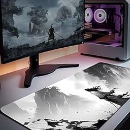 TEESOWN Japanese Samurai Ninja (XL 800mm x 300mm x 3mm) Mouse Pad for Laptop, Desktop, PC, Gaming Desk Mat Anti-Skid Rubber Base Desk Pad-picture-25