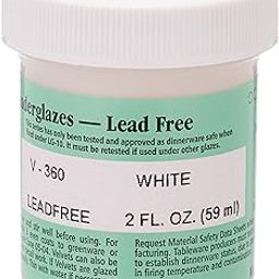 Amaco Velvet Underglaze - 2 Ounce Jar - V-360 White-image-16