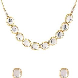Jewellery Set for Women and Girls Traditional Kundan Necklace Set Gold Plated Kundan Choker Necklace Set | Birthday Gift for girls and women Anniversary Gift for Wife-image-70
