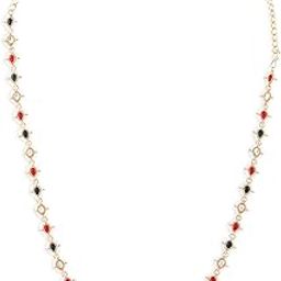 Green Pink Teardrop Stones Embellished Sleek Bridal Kamarbandh For Women-ZPFK16127-picture-18