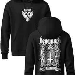 indissh Hoodies | Unisex Hoodie Sweatshirt Music Front Back Printed for Both Girls and Boys MU-BEHEMO2-picture-9