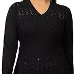 Stylish Vneck Sweater | Women's Pullover Sweater | Self Design | Casual Acrylic | Sweater for Ladies | Cardigans Sweater-image-31