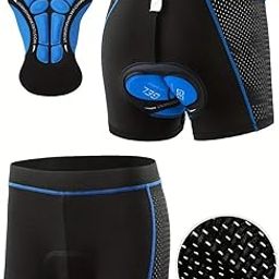 EZ Living Men's Cycling Shorts – High-Performance Half Pants with Padded Cushion, Breathable Fabric, and Reflective Elements for Enhanced Comfort and Safety Blue-picture-19