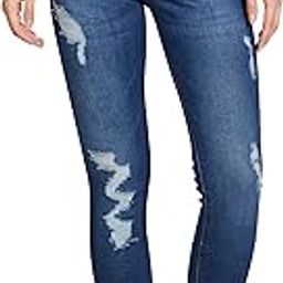 Women's Skinny Fit High Rise Lighly Distressed Jeans-image-20