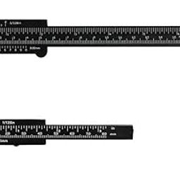 Globelle Vernier Caliper Set (Pack of 2) - Durable ABS Plastic Ruler, Precision Measuring Tool for Permanent MakeUp| Tattoo | Measuring Tool-34