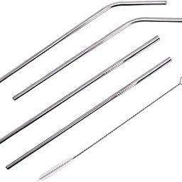 Wonderchef Ambrosia Straw Set (4 Pcs.) and Cleaning Brush | Food-Grade Stainless-Steel | Long, Reusable, Sustainable Metal Design |for Kids & Adults | Drink Water, Juice, Shakes | 1-Year Warranty-image-16