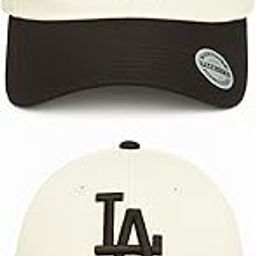 Baseball Cap, NY and LA Logo, White and Black Two-Tone, Adjustable Pack of 2-image-38
