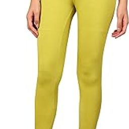 Celery Green Solid Viscose Lycra Tights with Elasticated Band-image-25