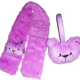 Kitty Winter Warm Earmuffs and Muffler Combo in Random Pattern-image-36