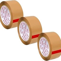 Vek Brown BOPP Tape | 2-inch x100 Meter | Pack of 3 | for Packaging and stationary-image-66
